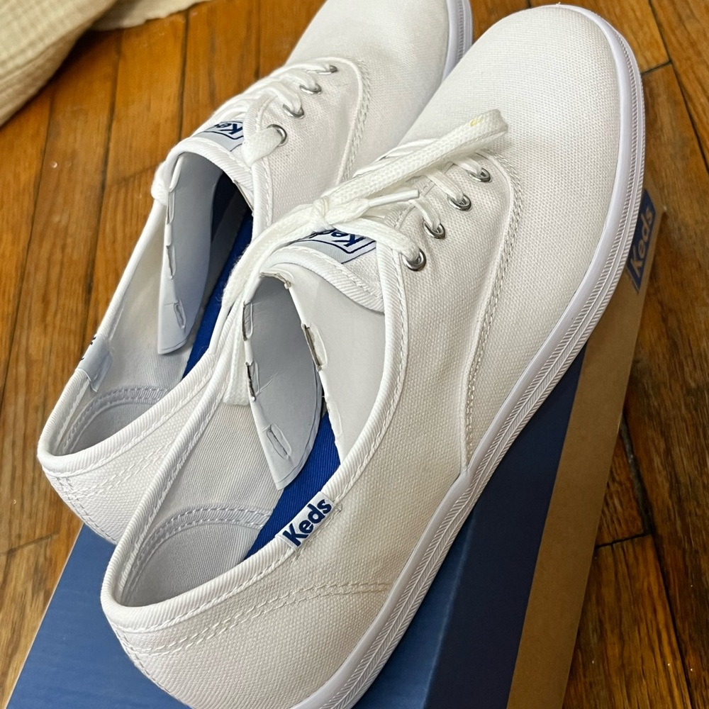 Keds Classic White Lace-Up Sneakers